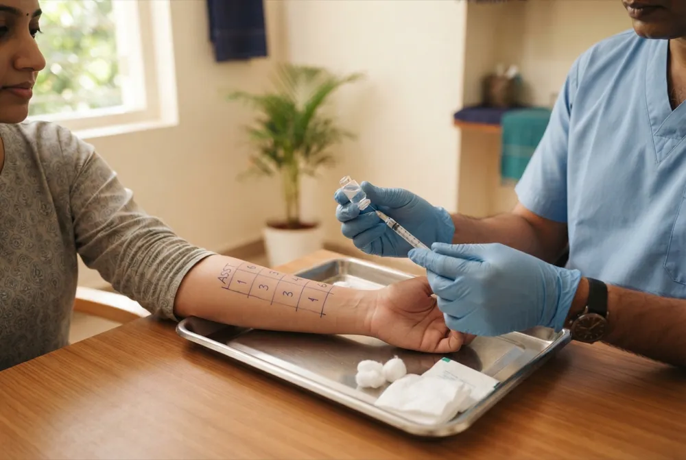 Autologous Serum Therapy (AST) and Autologous Serum Skin Test (ASST)
